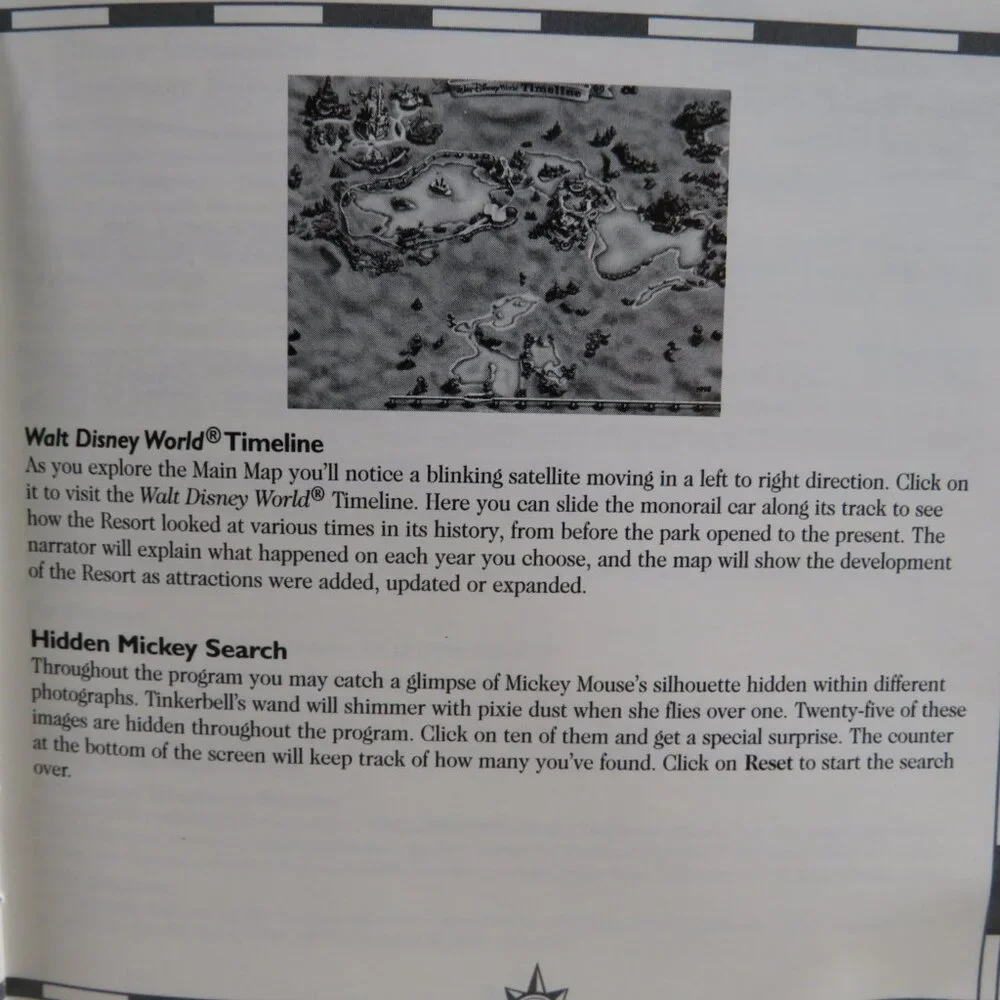 Walt Disney World EXPLORER  Computer Game OUT OF DATE SOFTWARE